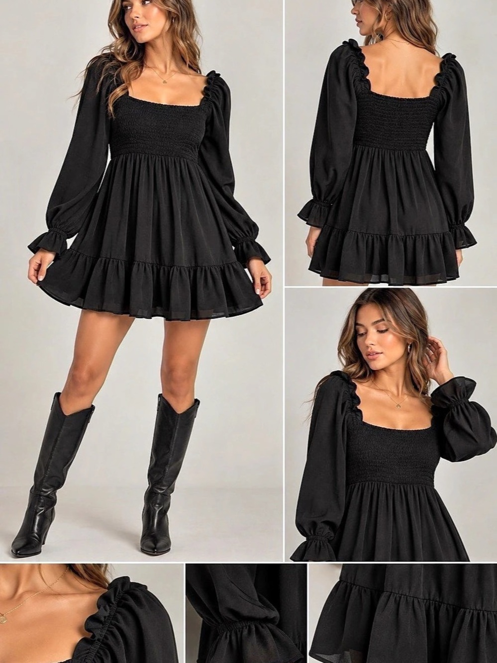 Black Mini Dress Size Small Like New